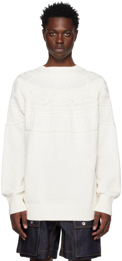 sacai White Eric Haze Edition Sweater Cover