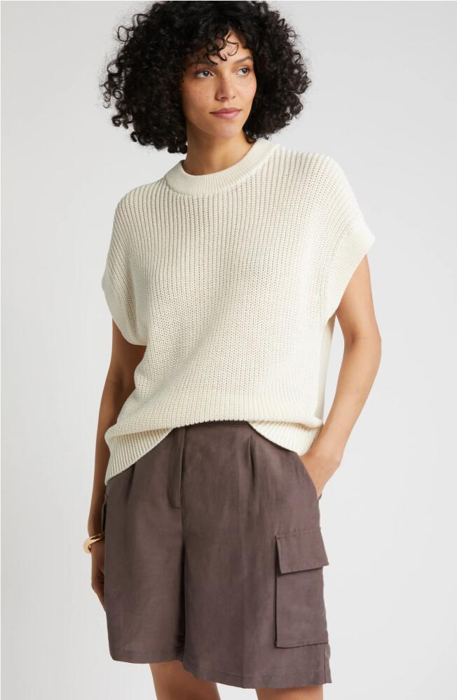 Nordstrom Crewneck Sweater in Ivory Pristine Cover