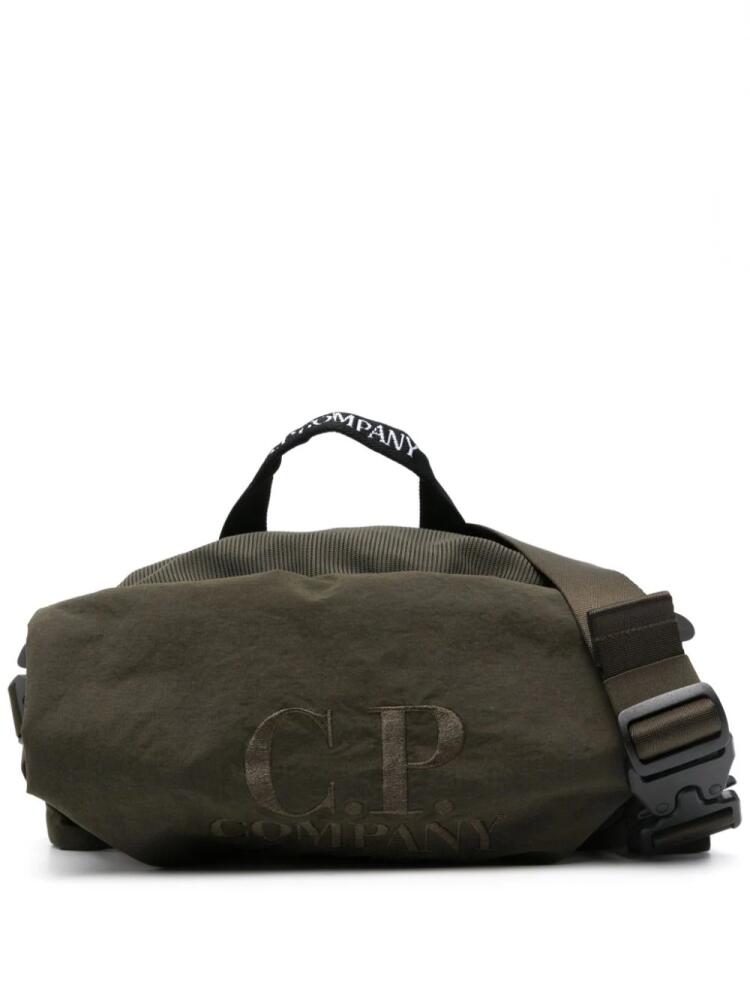 C.P. Company logo-embroidered belt bag - Green Cover