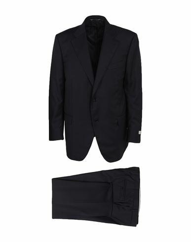 Canali Man Suit Midnight blue Wool Cover