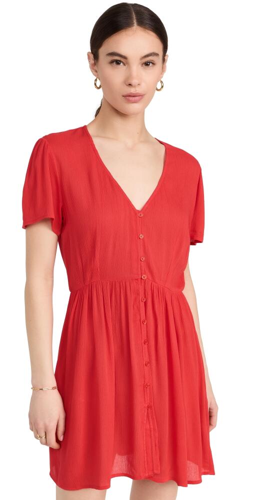 Playa Lucila Button Mini Dress Red Cover