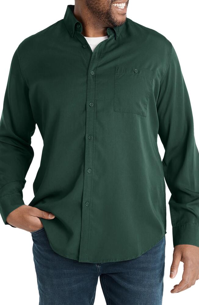 Johnny Bigg Lincoln Relaxed Fit Button-Down Shirt in Pine Cover