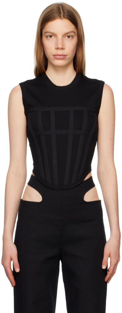 Dion Lee Black Corset Tank Top Cover