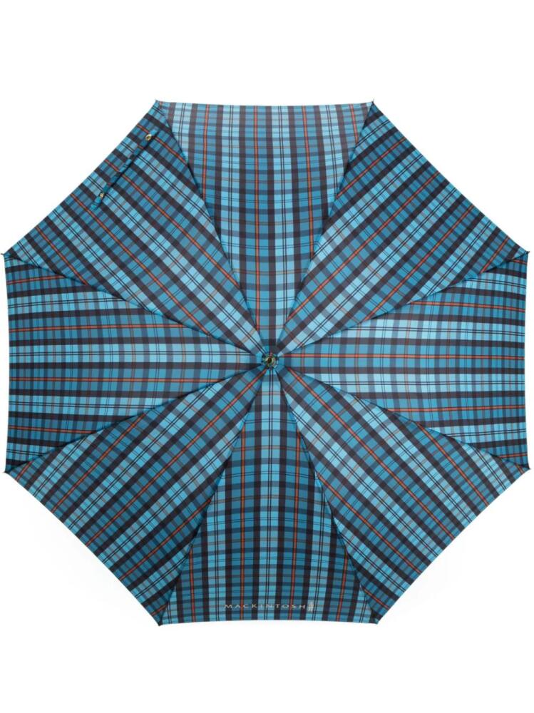 Mackintosh Heriot Whangee-handle umbrella - Blue Cover