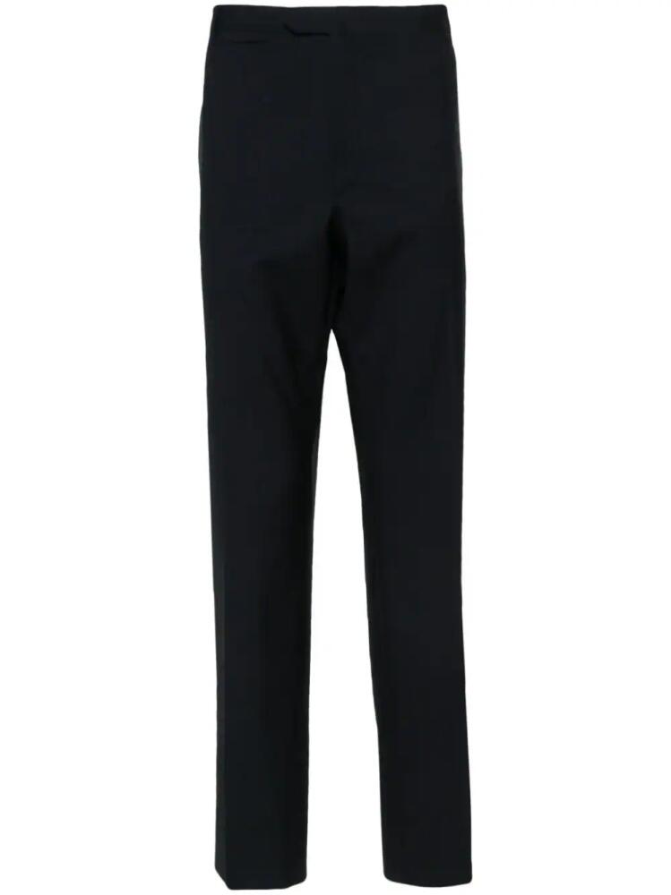 Corneliani slim-fit virgin wool trousers - Blue Cover