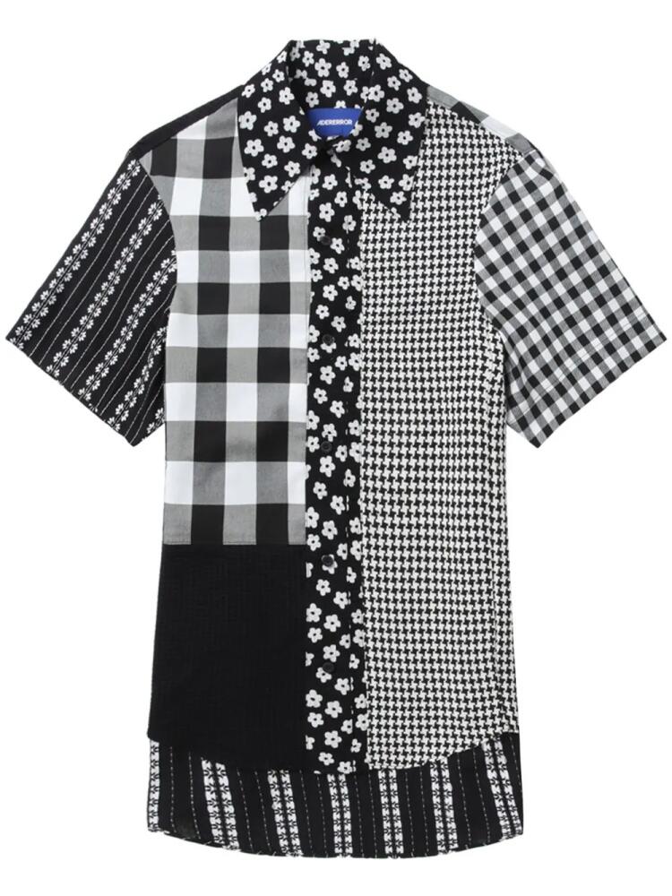 Ader Error Amb patchwork short-sleeve shirt - Black Cover