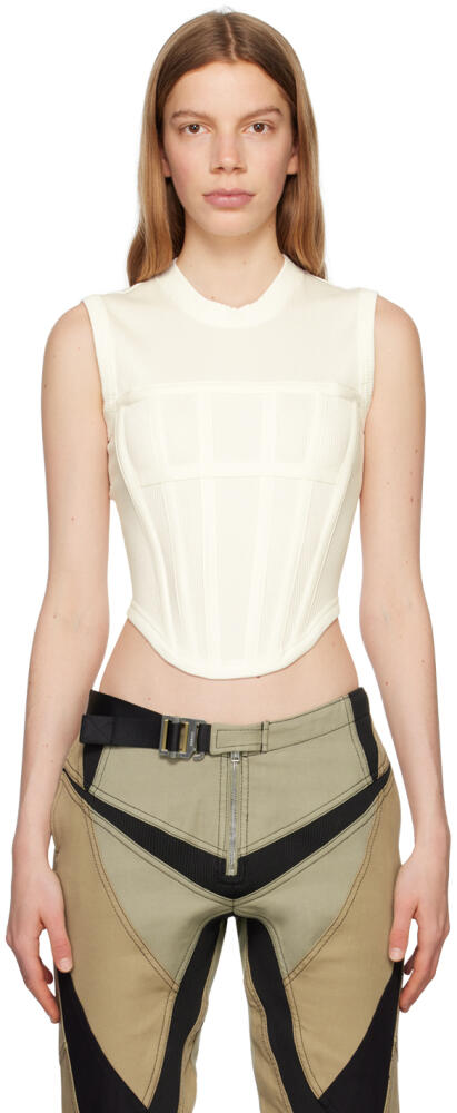 Dion Lee White Corset Tank Top Cover