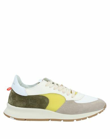 Philippe Model Man Sneakers Light green Soft Leather, Textile fibers Cover