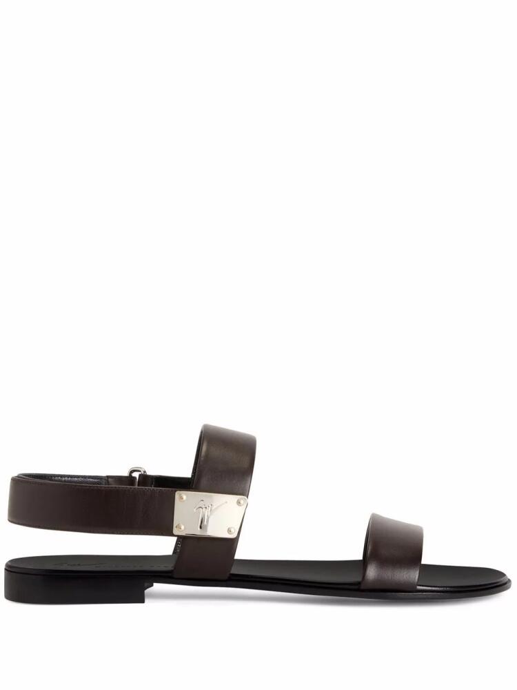 Giuseppe Zanotti Shaun flat sandals - Brown Cover