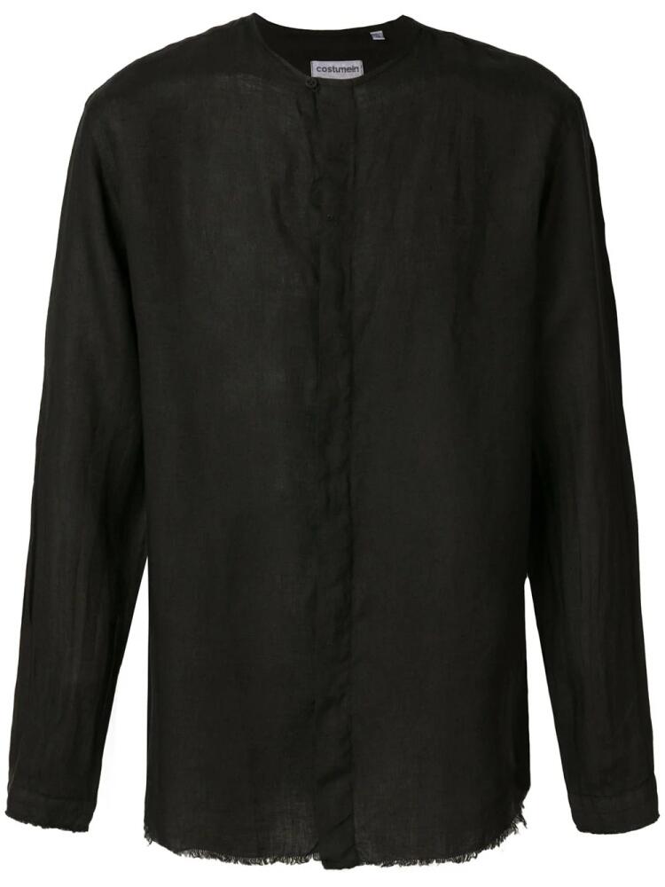 Costumein raw hem shirt - Black Cover