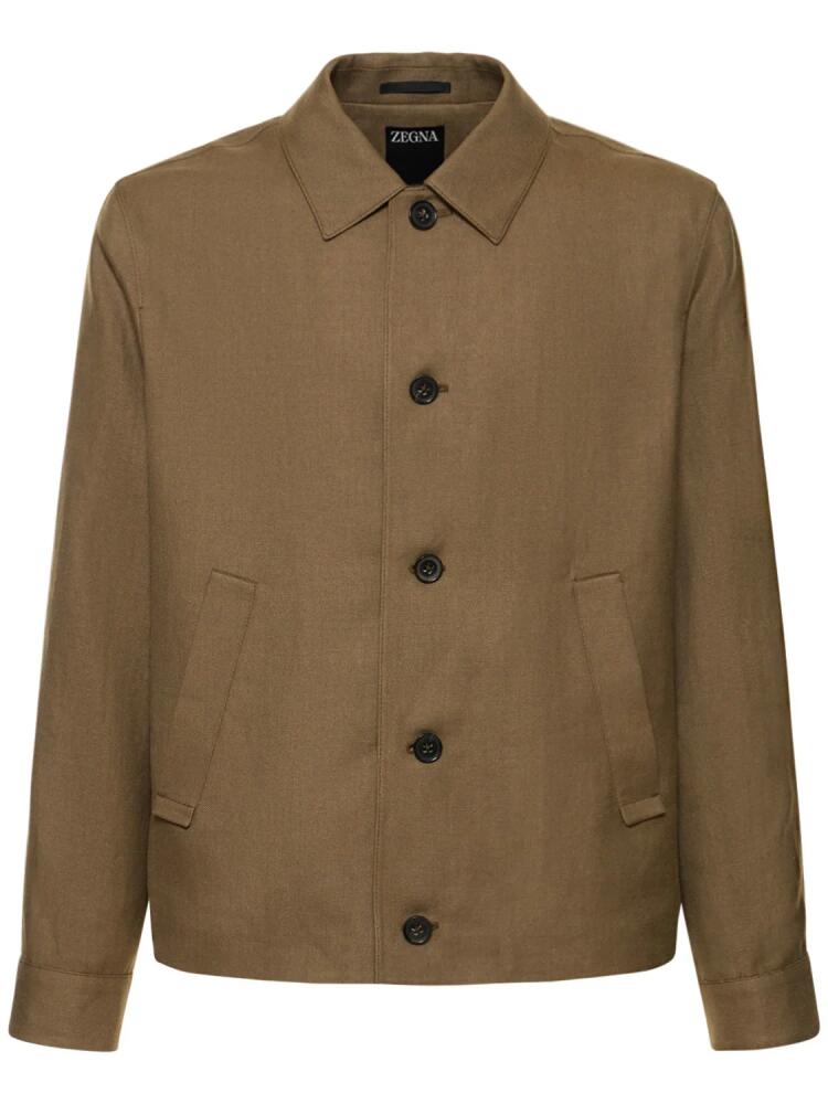 ZEGNA Lined & Wool Chore Jacket Cover