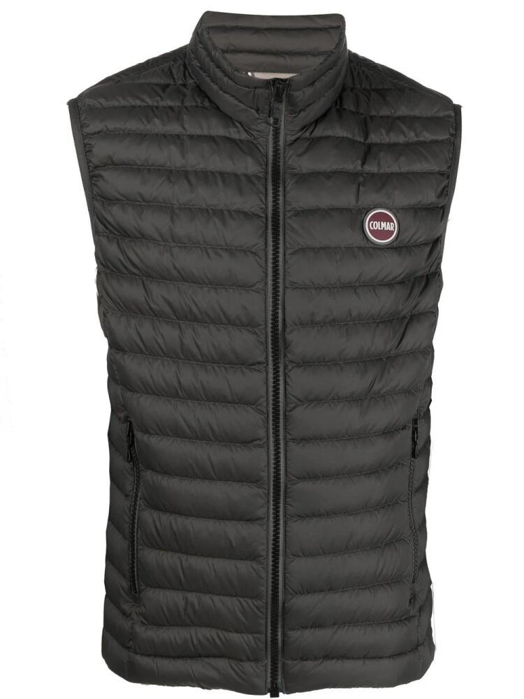 Colmar padded logo-embossed gilet - Grey Cover