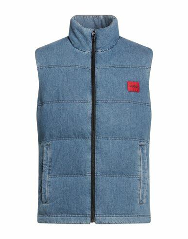 Hugo Man Puffer Blue Cotton, Recycled cotton Cover