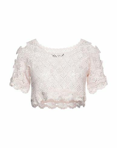 Alberta Ferretti Woman Sweater Light pink Cotton Cover