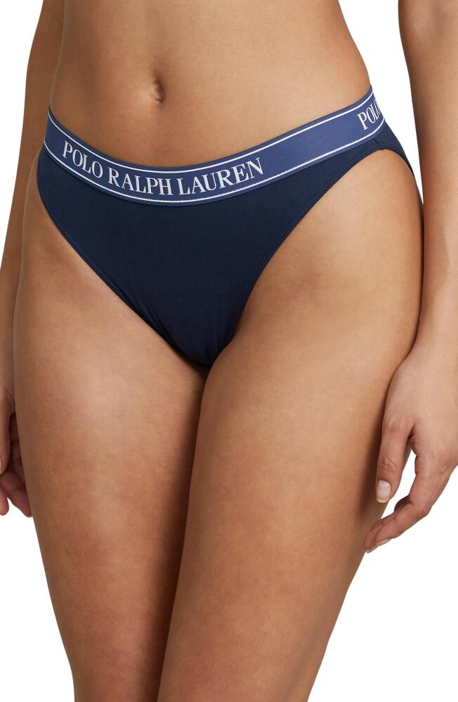 Polo Ralph Lauren Cotton Blend Bikini in Navy Cover