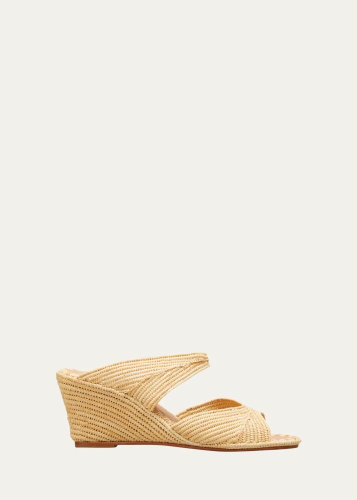 Carrie Forbes Houcine Raffia Wedge Sandals Cover