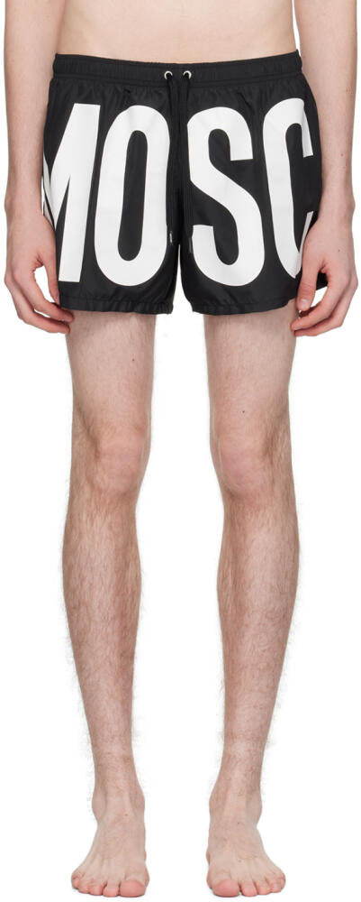 Moschino Black Printed Swim Shorts Cover