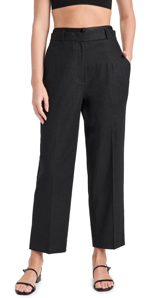 Favorite Daughter Double Waist Pants Black Cover