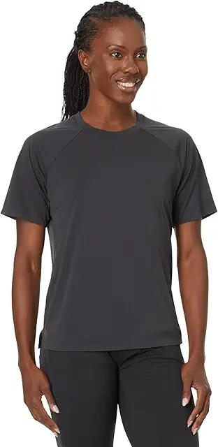 Arc'teryx Silene Short Sleeve Crew (Black Heather) Women's Clothing Cover