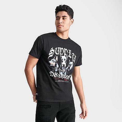 Supply And Demand Men's Brooker Graphic T-Shirt in Black/Black Wash Cover