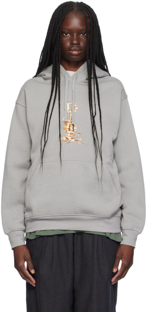 Dime Gray Blocks Hoodie Cover