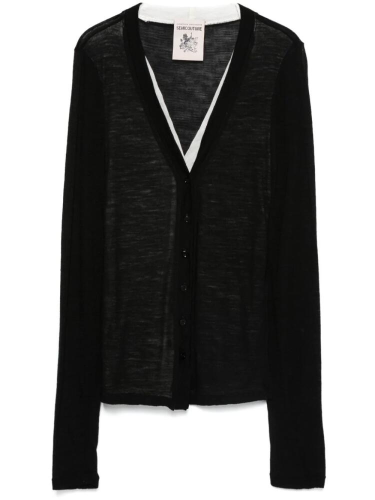 Semicouture Jolande cardigan - Black Cover