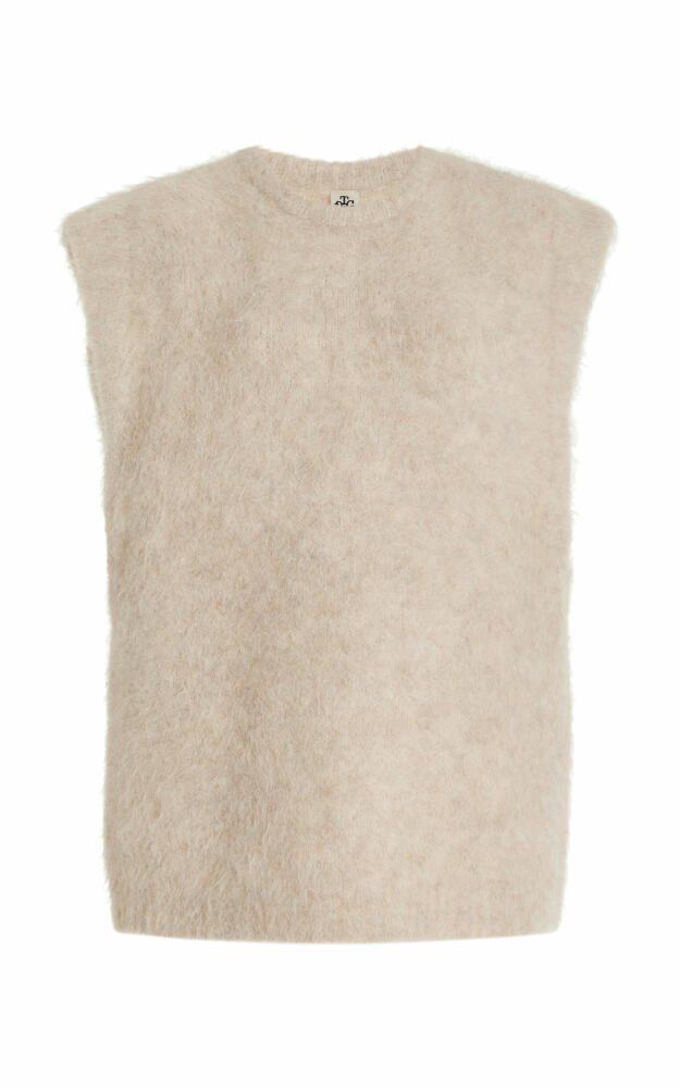 THE GARMENT - Bern Brushed Knit Alpaca-Blend Top - Ivory Cover