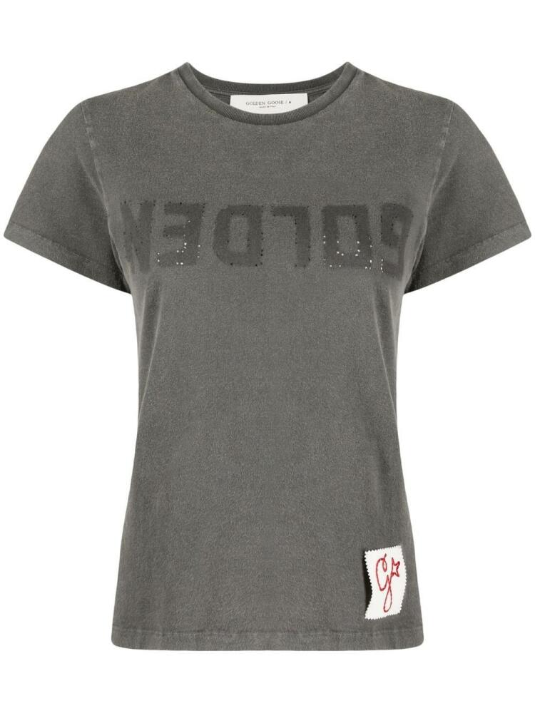 Golden Goose logo-print cotton T-shirt - Grey Cover