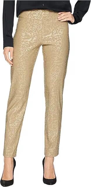 Krazy Larry Microfiber Long Skinny Dress Pants (Taupe Animal) Women's Dress Pants Cover