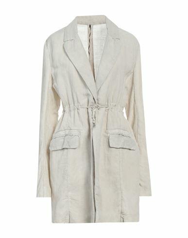 Masnada Woman Overcoat & Trench Coat Beige Cotton, Linen, Polyamide Cover