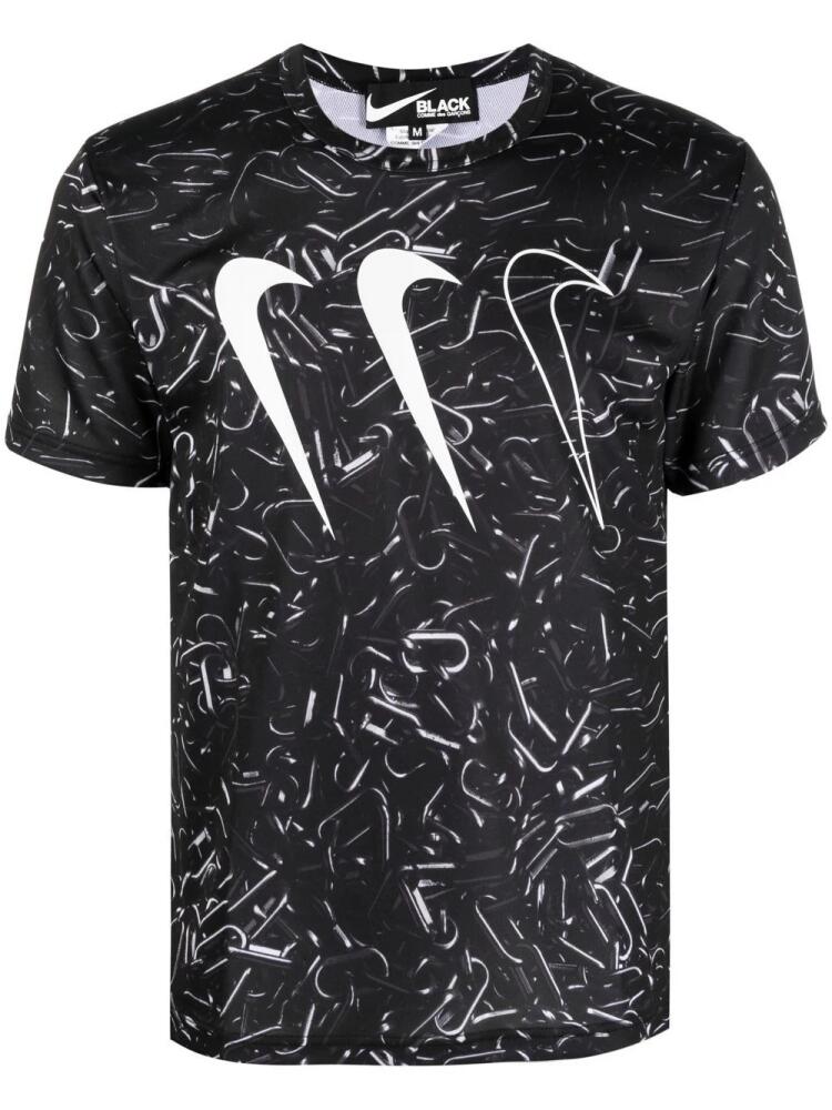 Black Comme Des Garçons logo-print short-sleeve T-shirt Cover