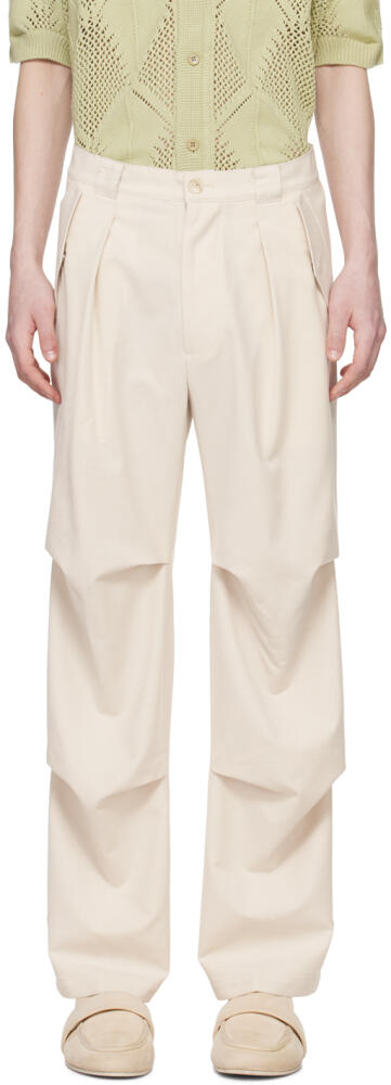 AFTER PRAY Beige Technical Trousers Cover