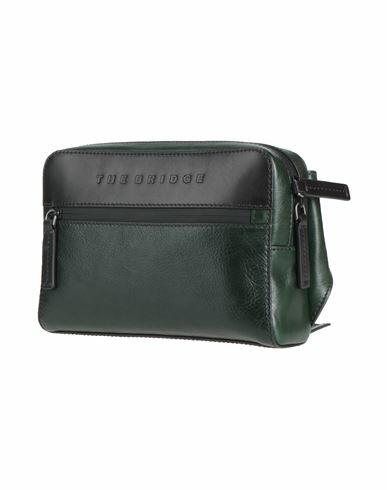 The Bridge Man Belt bag Dark green Leather Cover