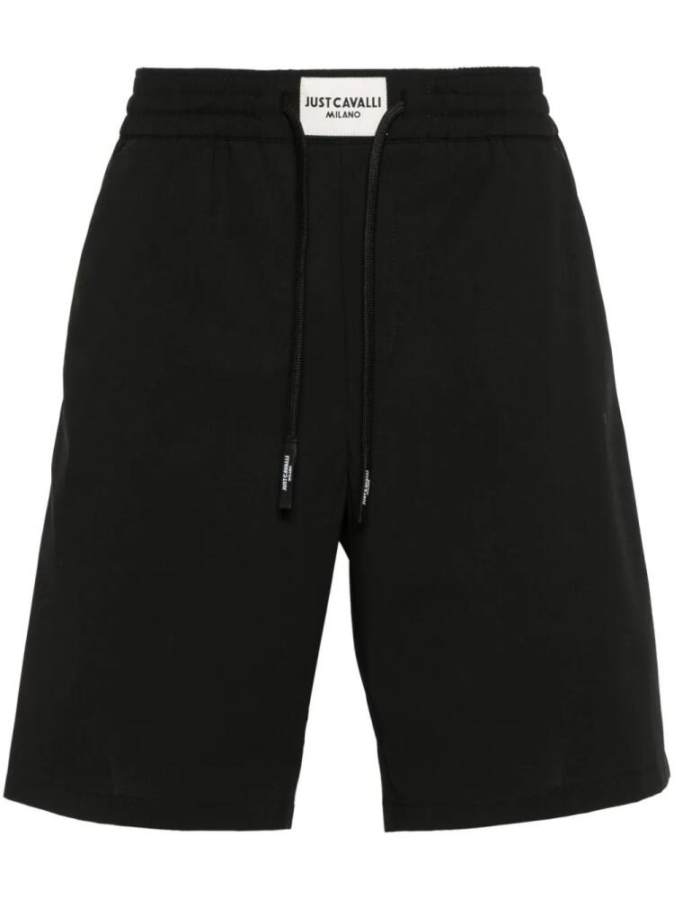 Just Cavalli logo-patch bermuda shorts - Black Cover