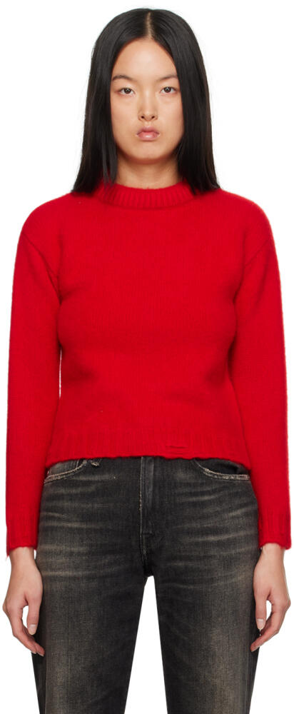 R13 Red Shrunken Sweater Cover