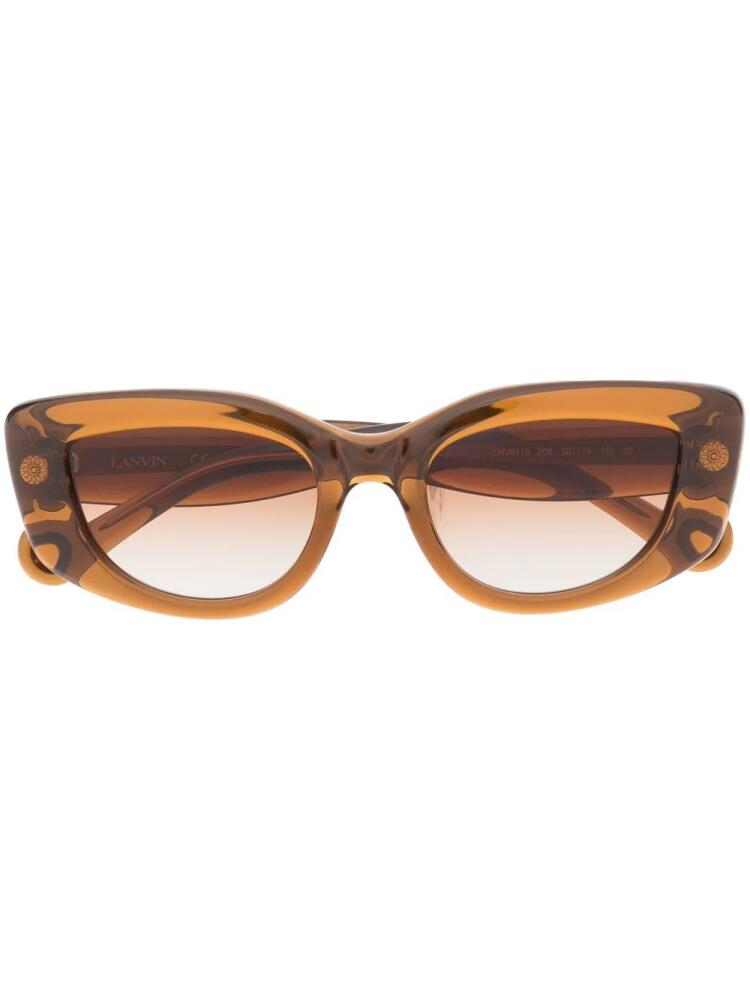 Lanvin engraved-logo tinted sunglasses - Brown Cover