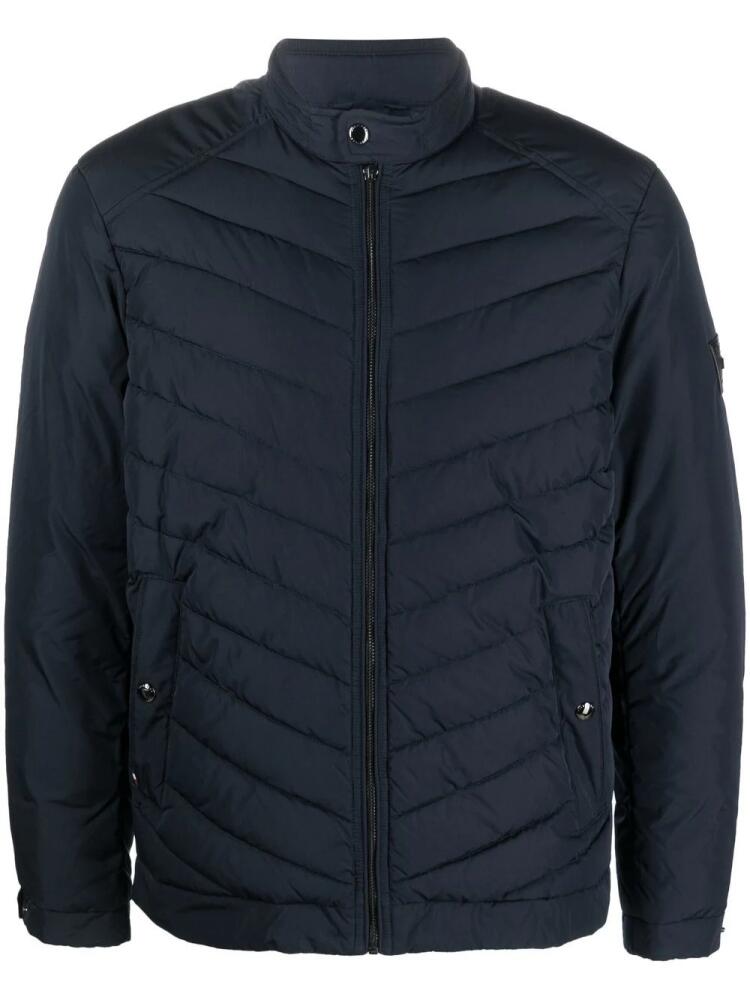 Tommy Hilfiger stand-up collar quilted jacket - Blue Cover