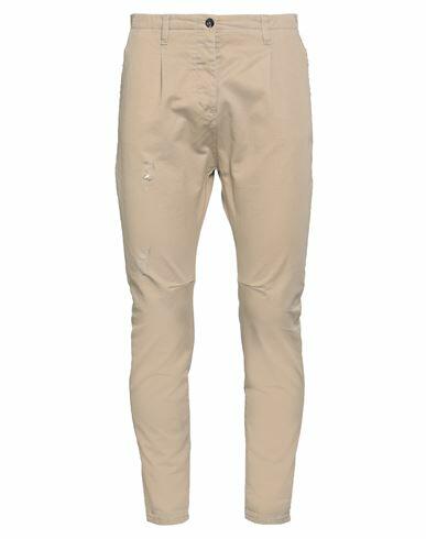 Novemb3r Man Pants Beige Cotton Cover