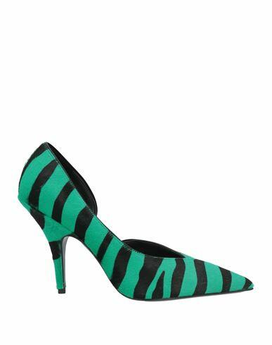 Patrizia Pepe Woman Pumps Emerald green Leather Cover