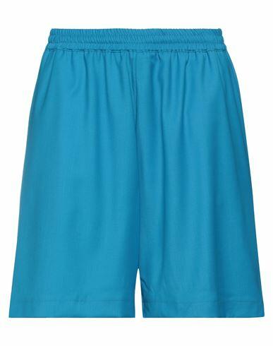 Bonsai Man Shorts & Bermuda Shorts Azure Virgin Wool, Elastane Cover