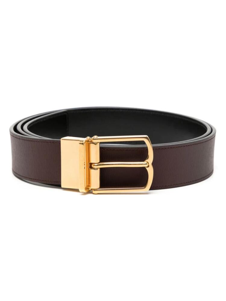 Bally buckle-fastening leather belt - Brown Cover