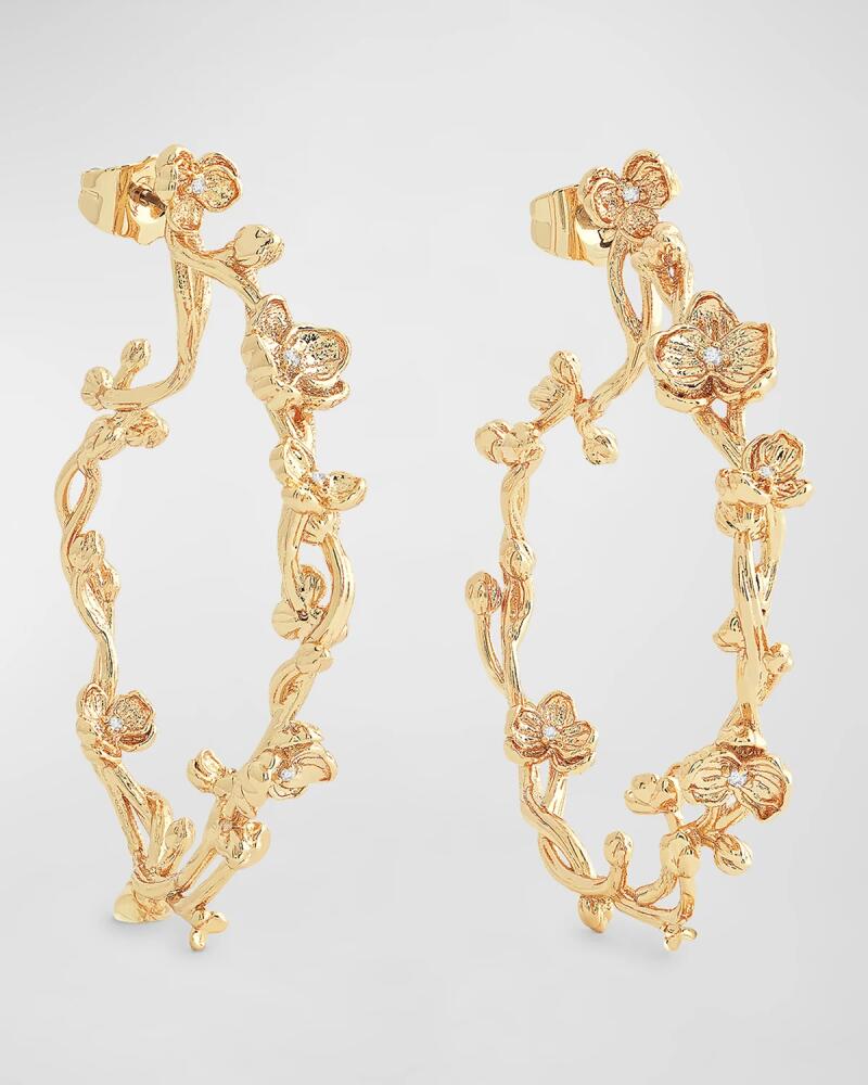 Anabel Aram Jewelry Orchid Hoop Earrings Cover