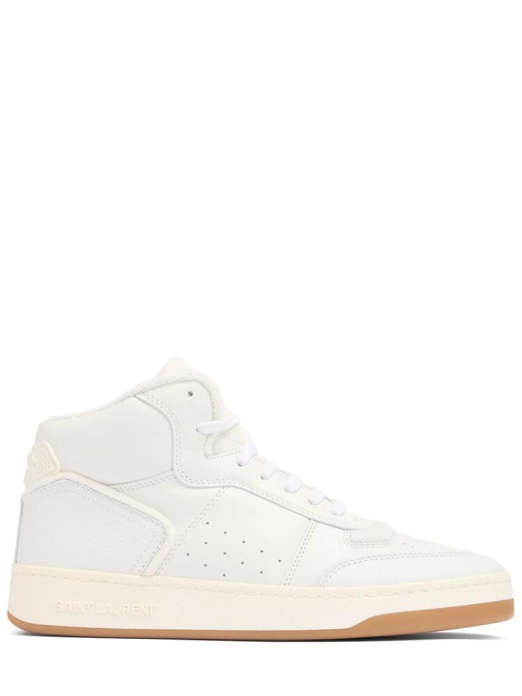 SAINT LAURENT Sl/80 Leather Mid Top Sneakers Cover