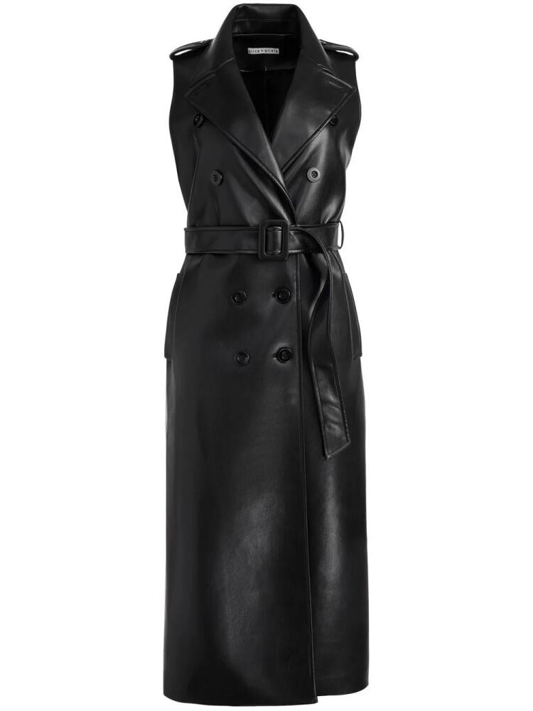 alice + olivia Conan sleeveless trench coat - Black Cover