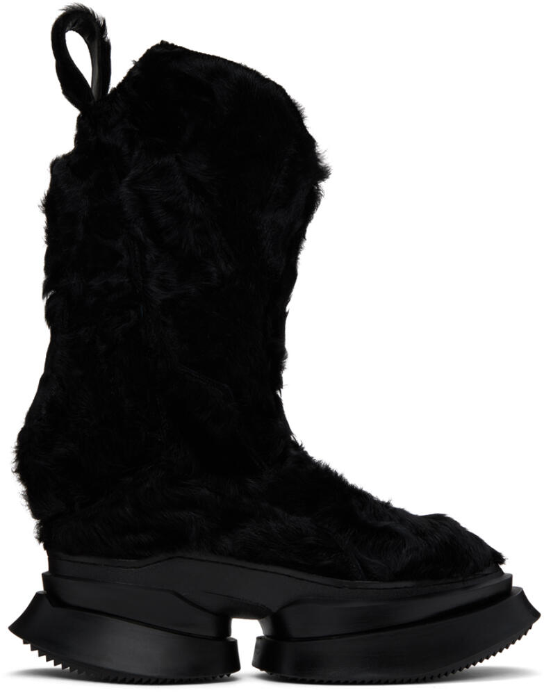 Julius Black Long Fur Boots Cover