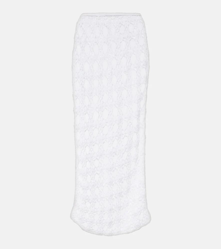 Anna Kosturova Rosette crochet cotton midi skirt Cover