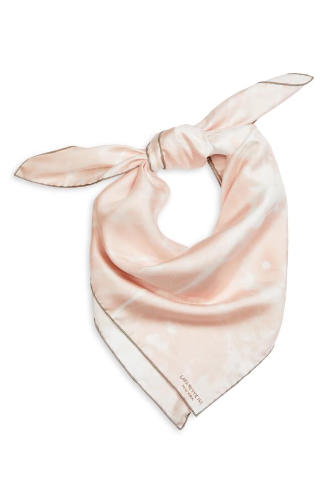 Lafayette 148 New York Shadow Print Square Silk Twill Scarf in Bluff Pink Multi Cover