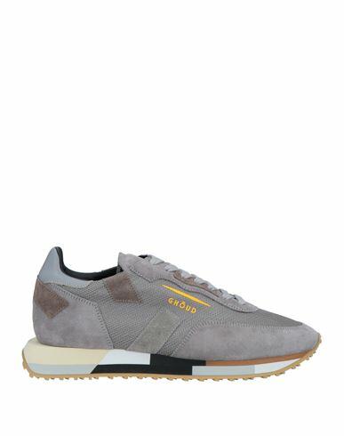 Ghōud Venice Man Sneakers Grey Soft Leather, Textile fibers Cover