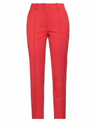 Sfizio Woman Pants Red Polyester, Viscose, Elastane Cover