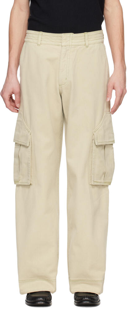 Rhude Beige Faded Cargo Pants Cover